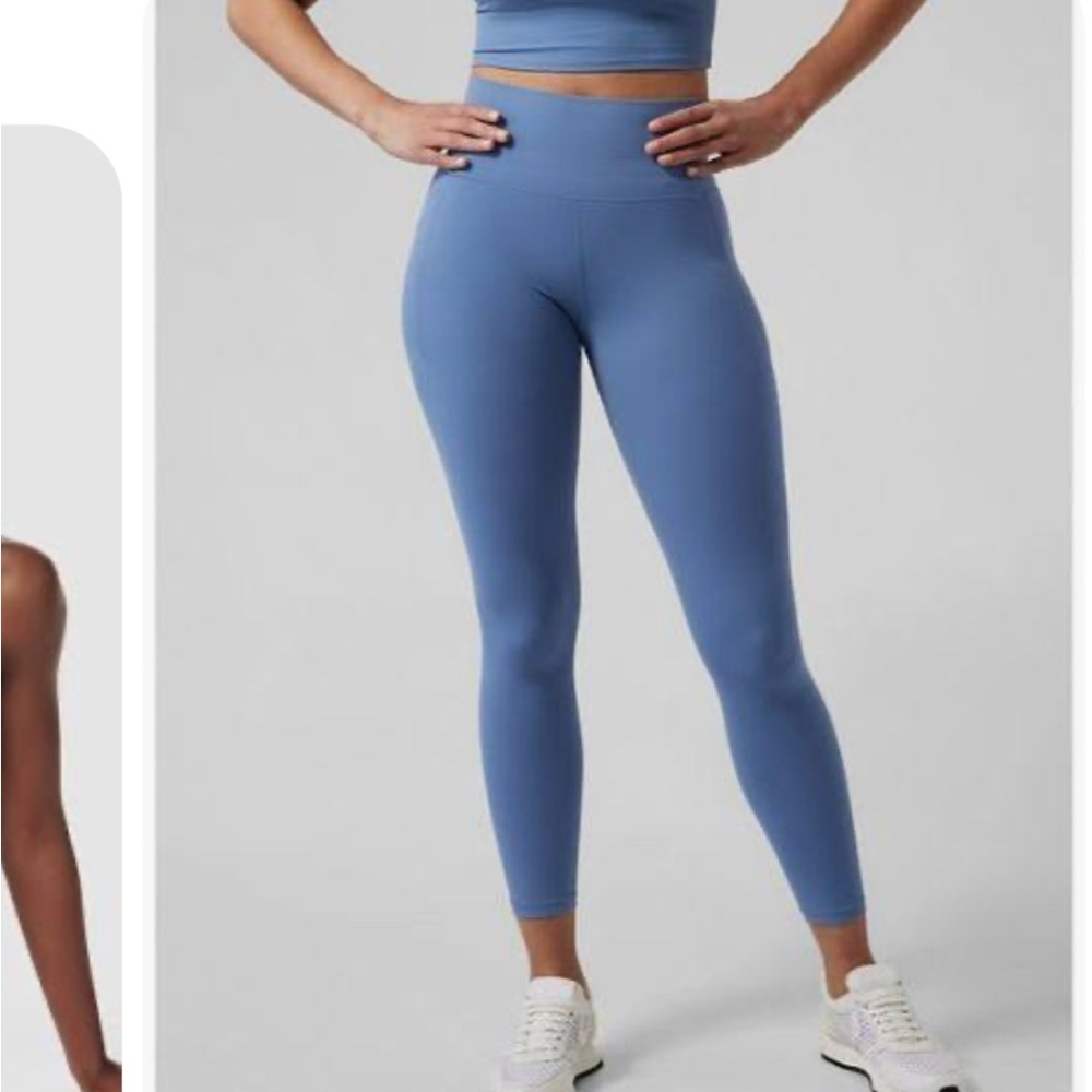 Athleta Periwinkle Transcend Tights